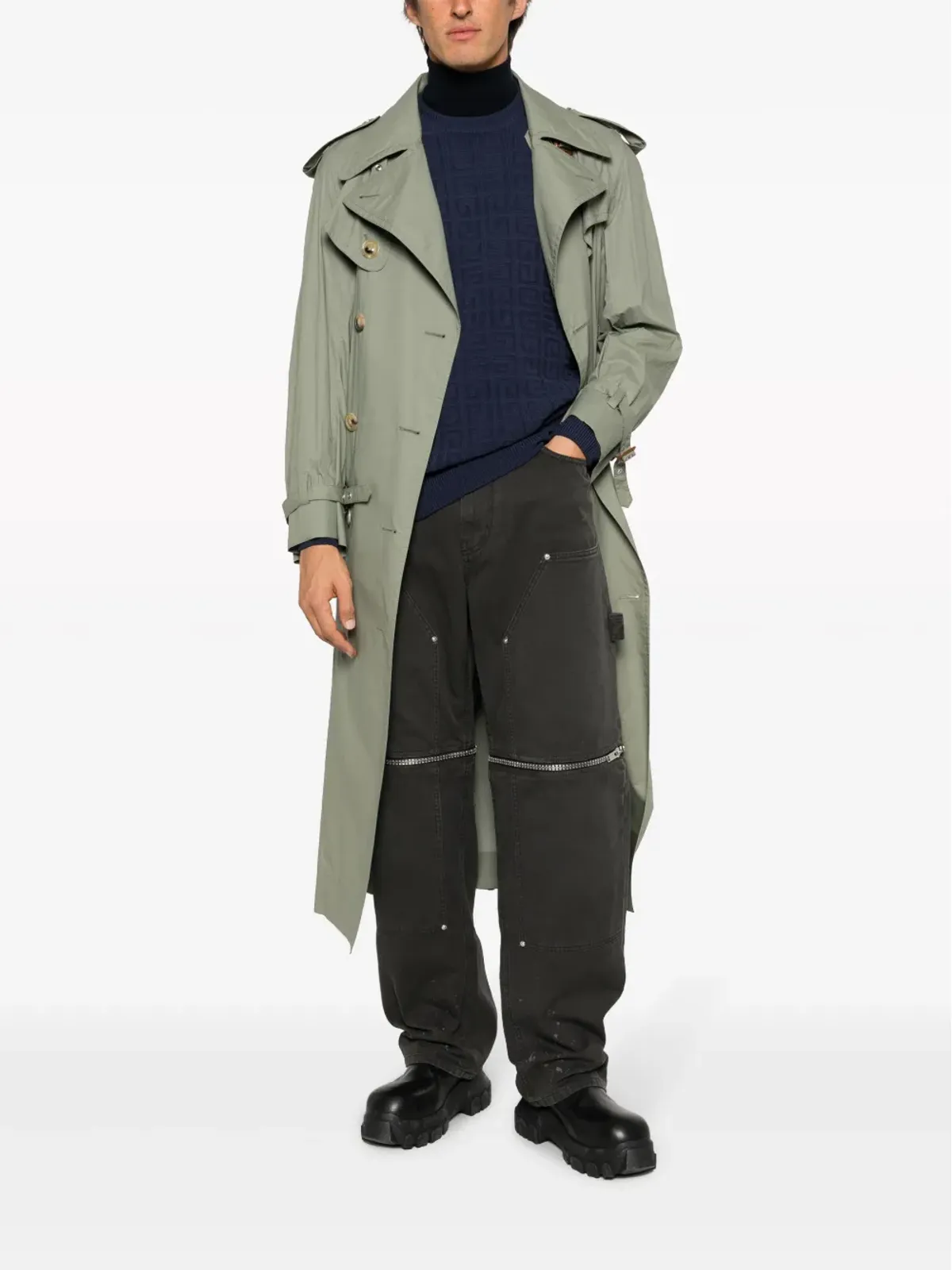 Givenchy ジップディテールのストレートカットパンツ - 画像2