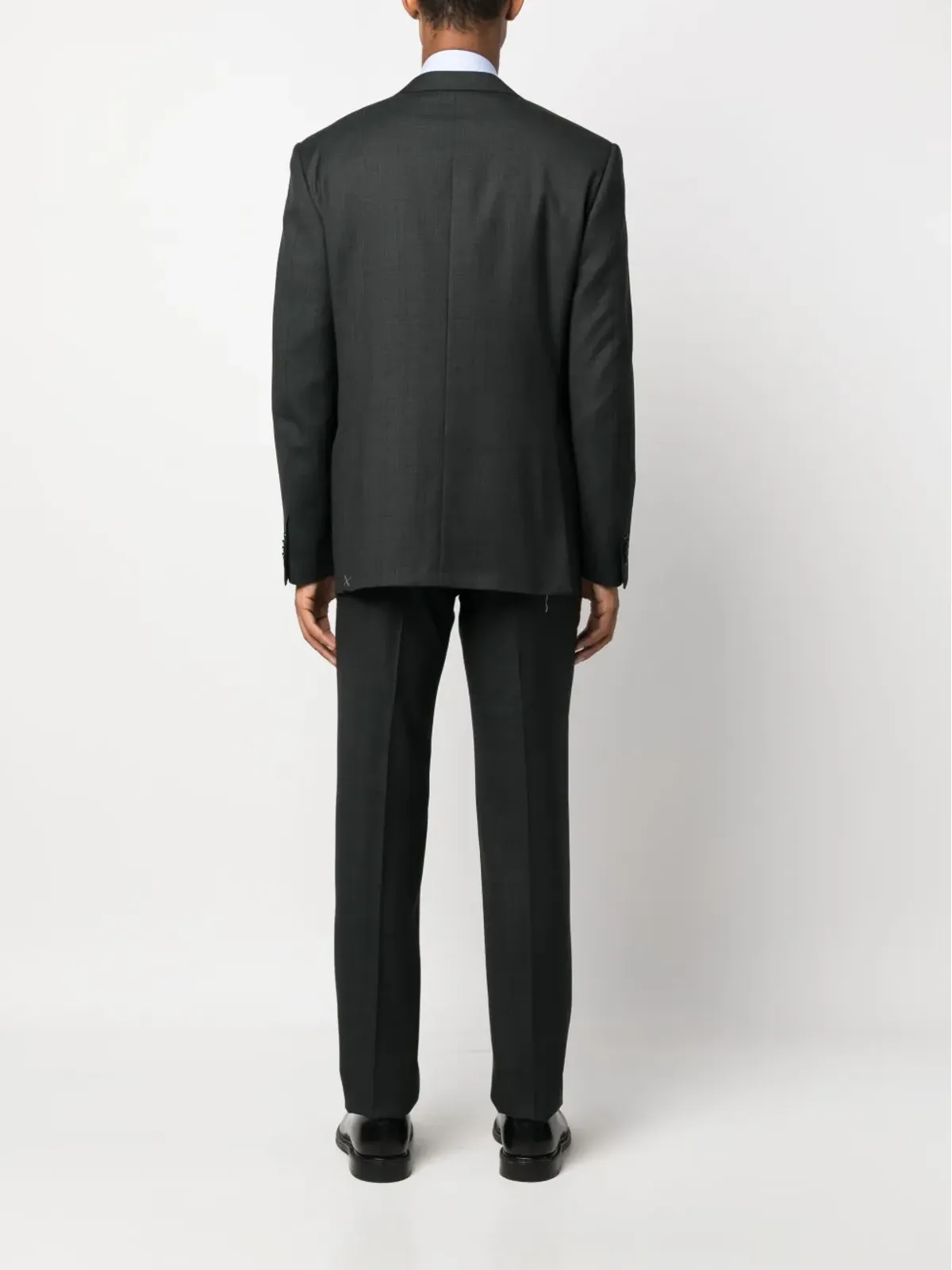 Corneliani シングルブレスト ウールスーツ グレー - 画像4