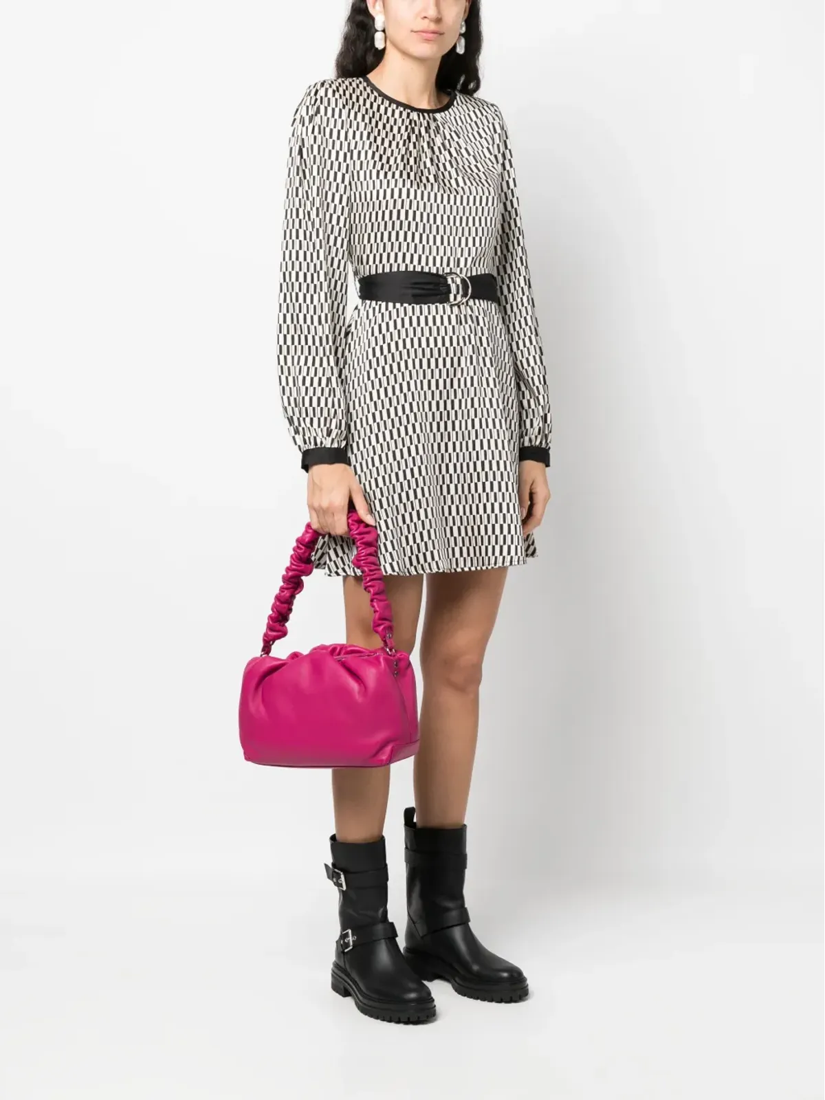 Zanellato ルシュードハンドル レザーショルダーバッグ - 画像2