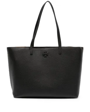 Tory Burch McGraw レザー トートバッグ - ブラック - サムネイル1