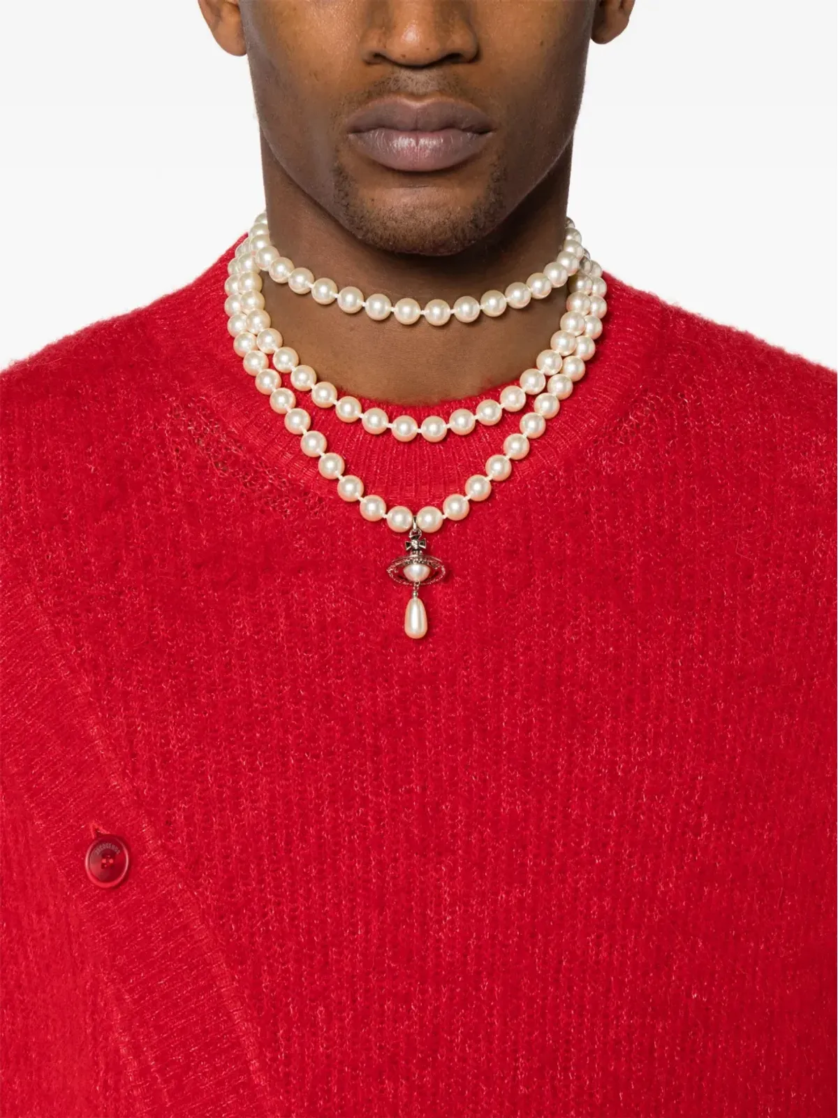 Vivienne Westwood 三連ドロップパール チョーカー - 画像2