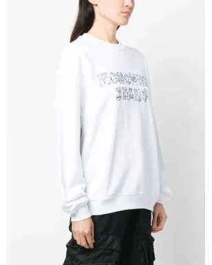 MOSCHINO JEANS ロゴプリント綿スウェットシャツ - サムネイル3