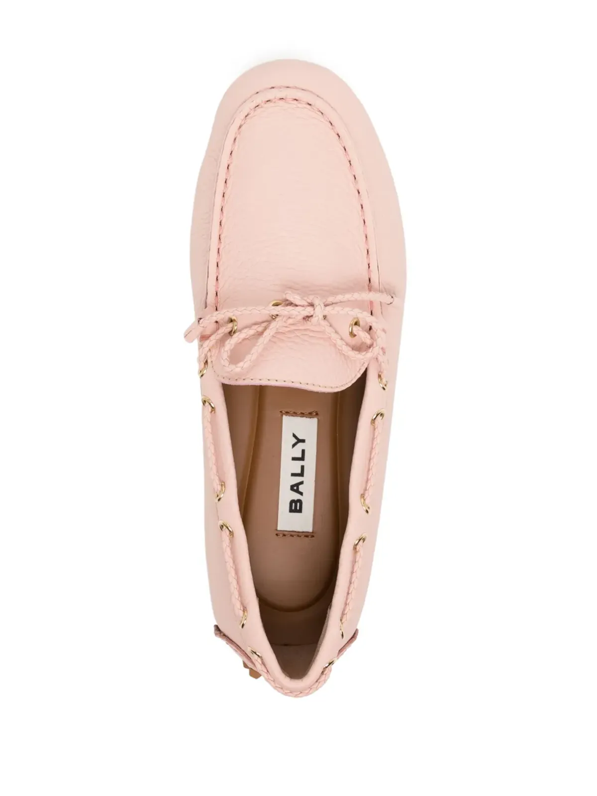 Bally レザー ボートローファー - 画像4