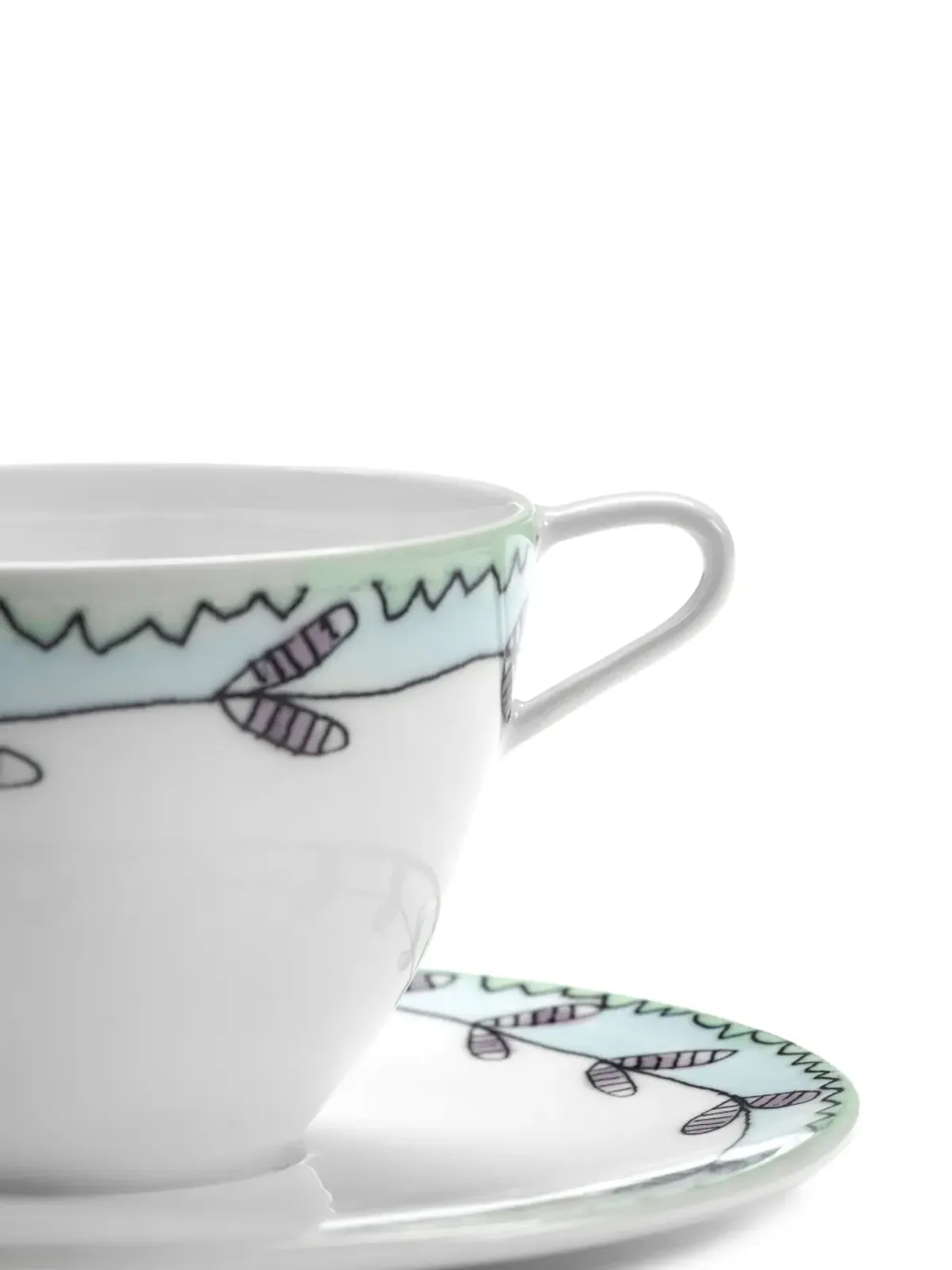 Serax x Marni Midnight Flowers コーヒーカップとソーサー - 画像2