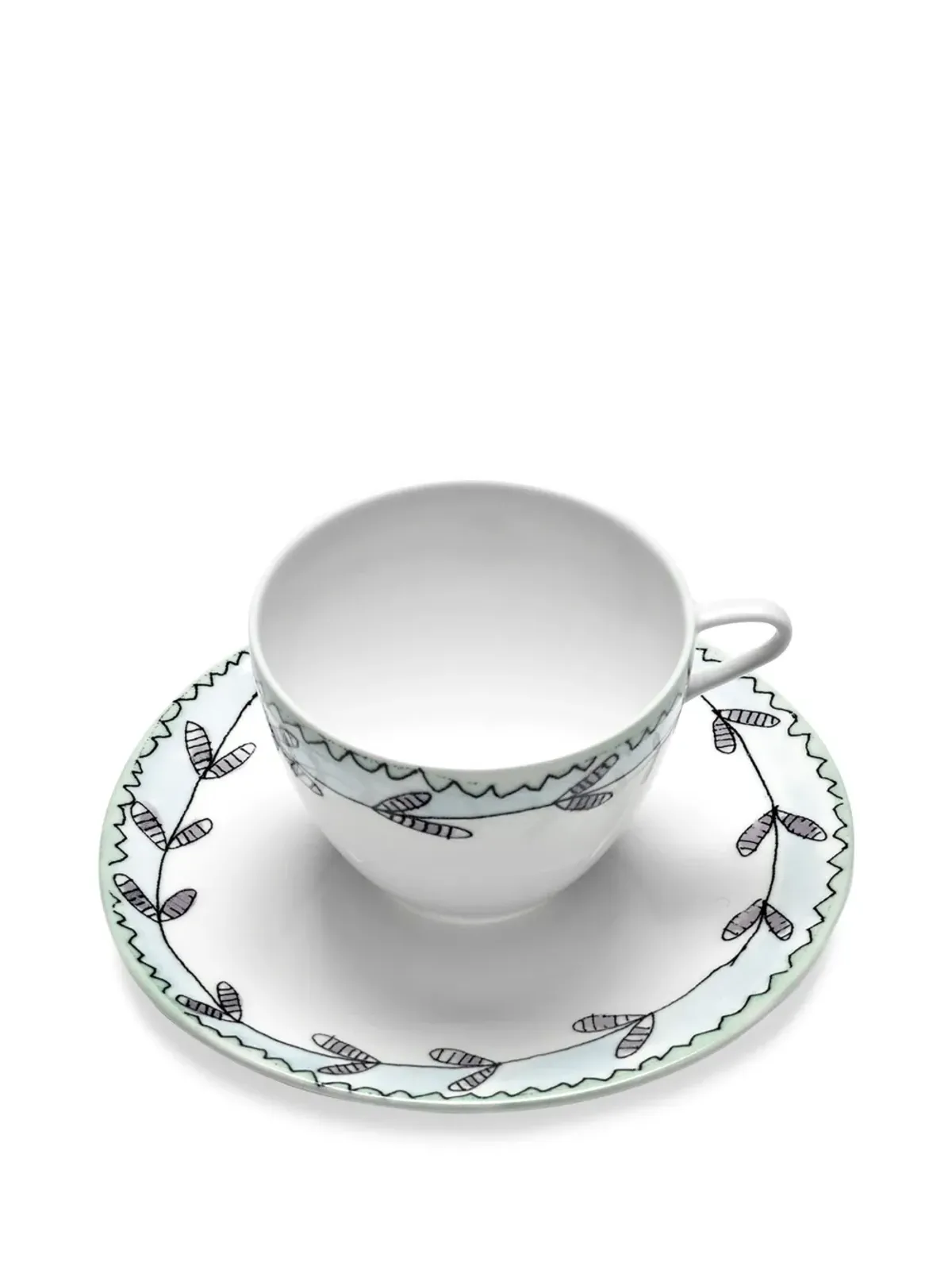 Serax x Marni Midnight Flowers コーヒーカップとソーサー - 画像3