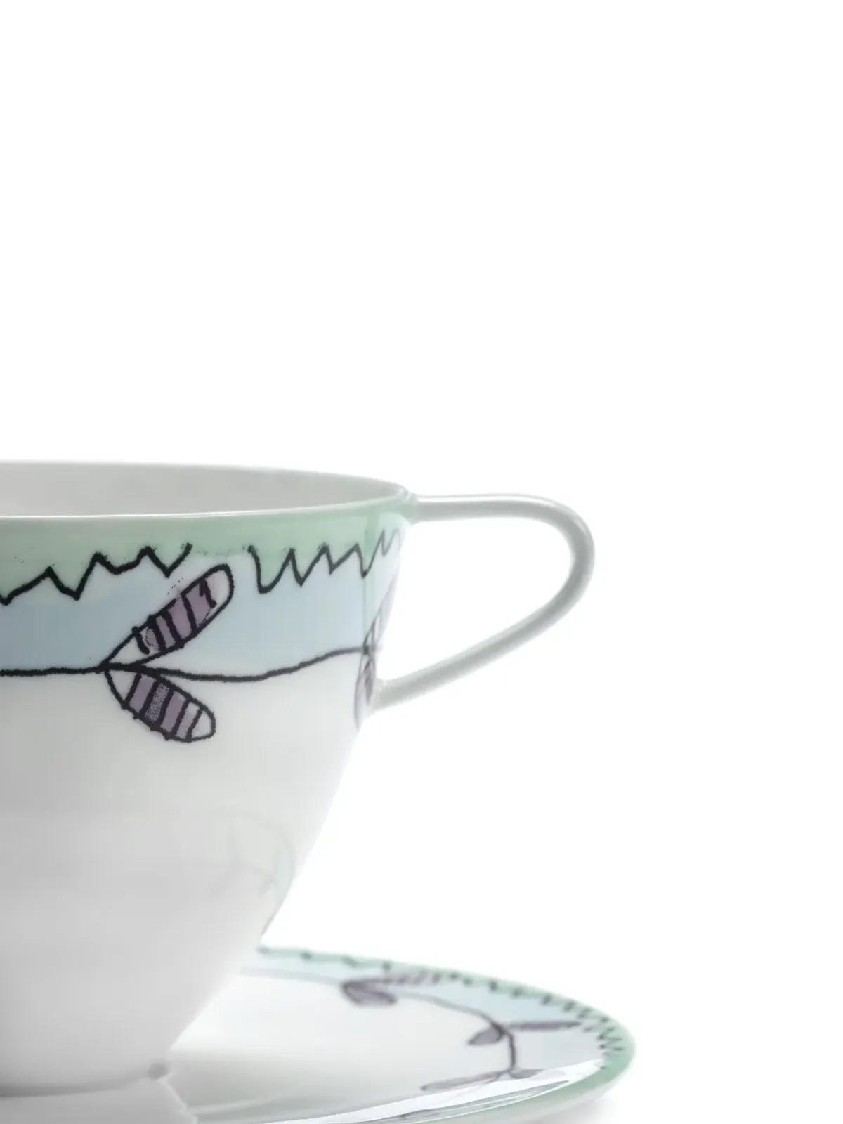Serax x Marni Midnight Flowers カプチーノカップ＆ソーサー - 画像2