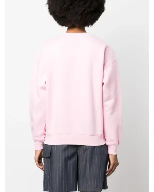Maison Kitsuné ロゴプリント コットン スウェットシャツ（ピンク） - サムネイル4