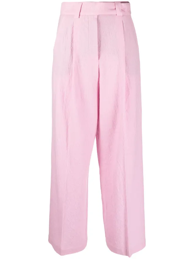 Alysi Alysi プレスド・センタープレス フレアパンツの商品画像