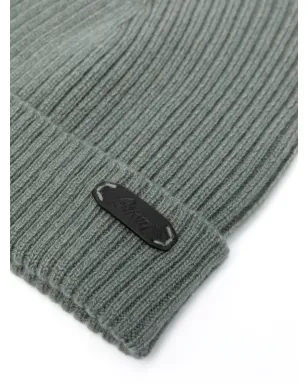 Brioni ロゴパッチ付きリブ編みビーニー - サムネイル2