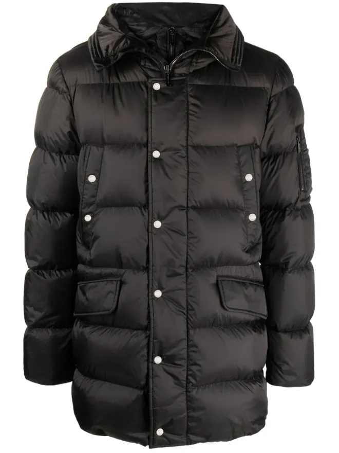 Moorer Moorer パディッドプレススタッドファスナー付きコートの商品画像