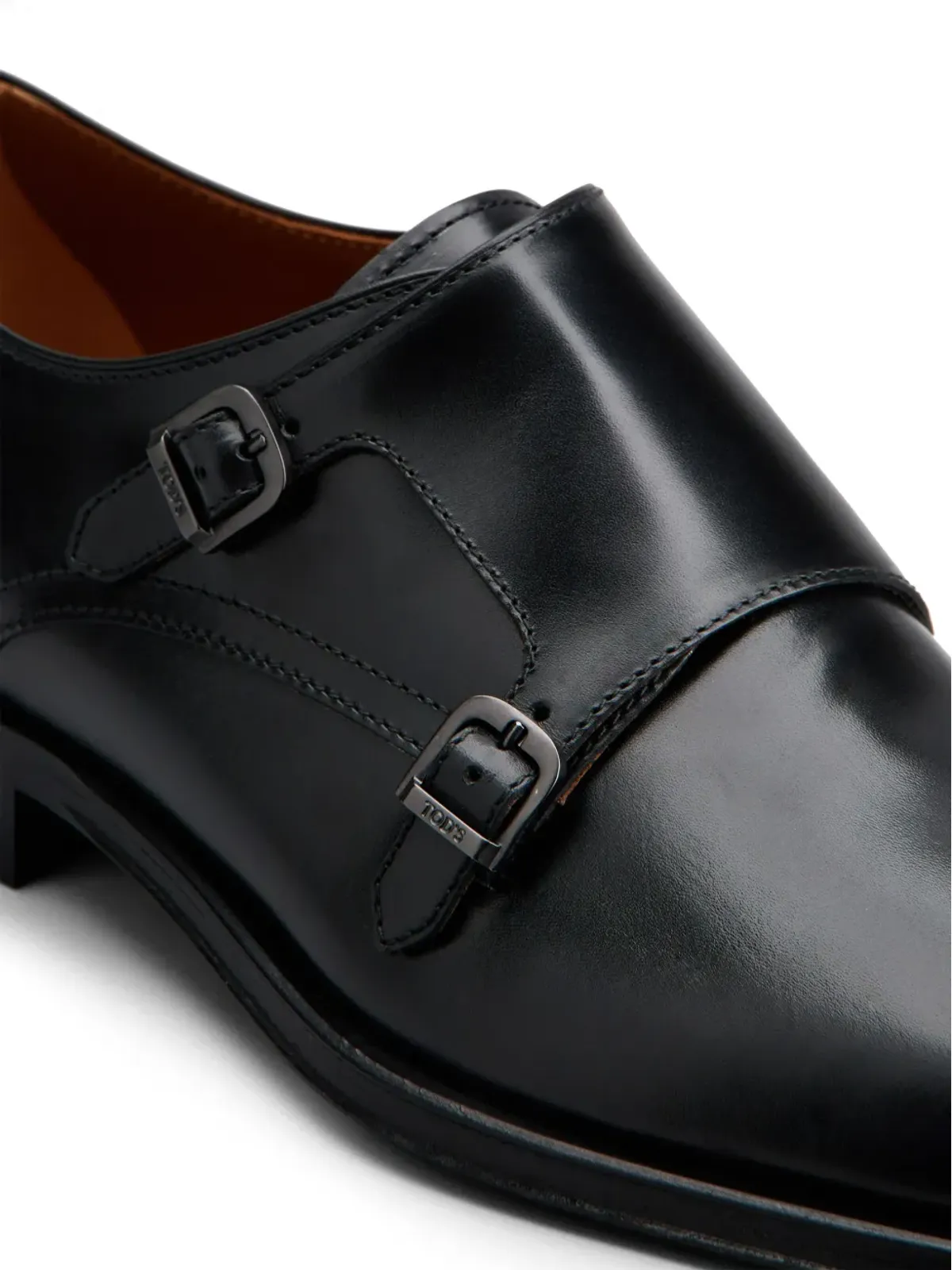 Tod's ダブルストラップ レザー モンクシューズ - 画像5