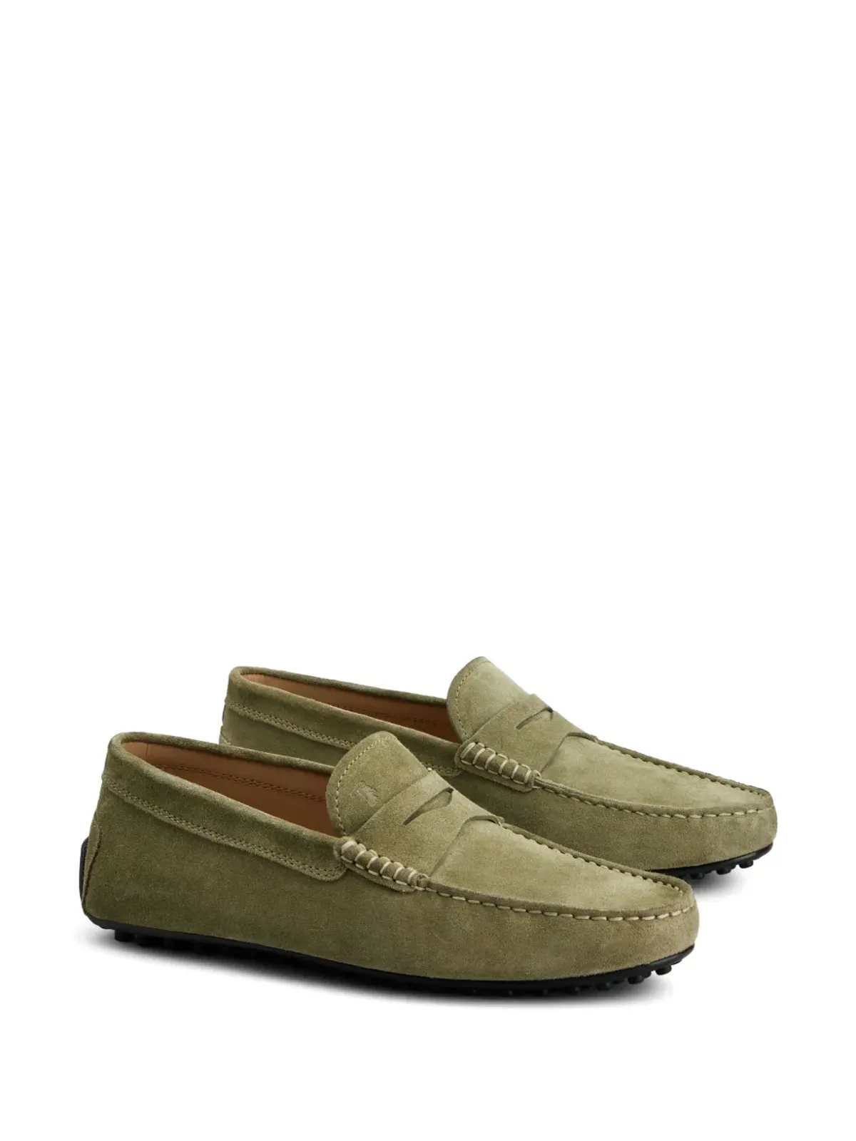 Tod's City Gommino suede loafers - Green - 画像2