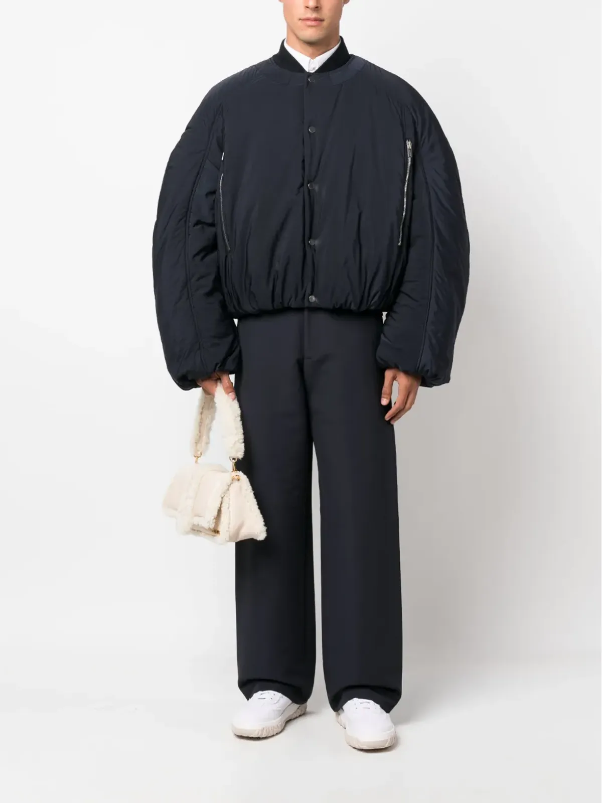 Jacquemus クロワッサン パファー ボンバー ジャケット - ブルー - 画像2