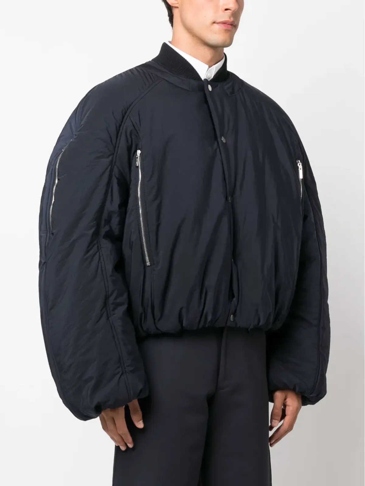 Jacquemus クロワッサン パファー ボンバー ジャケット - ブルー - 画像3