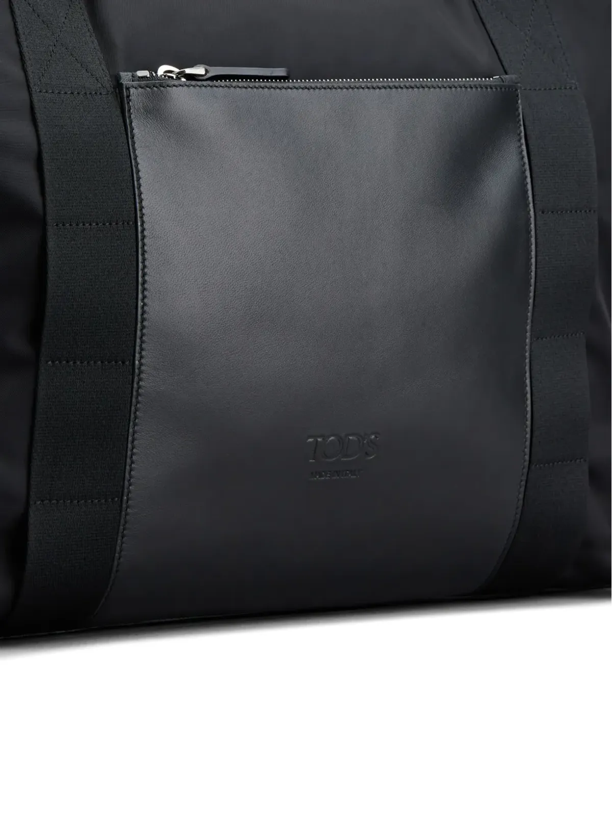 Tod's ロゴデボスドレザーダッフルバッグ - ブラック - 画像5