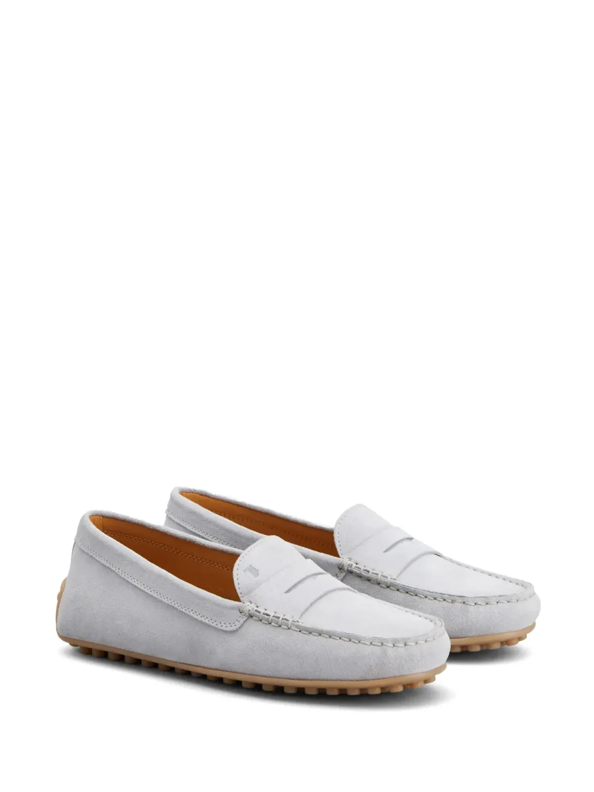 Tod's ゴムニーノ ペニースロット スエード ローファー - 画像2