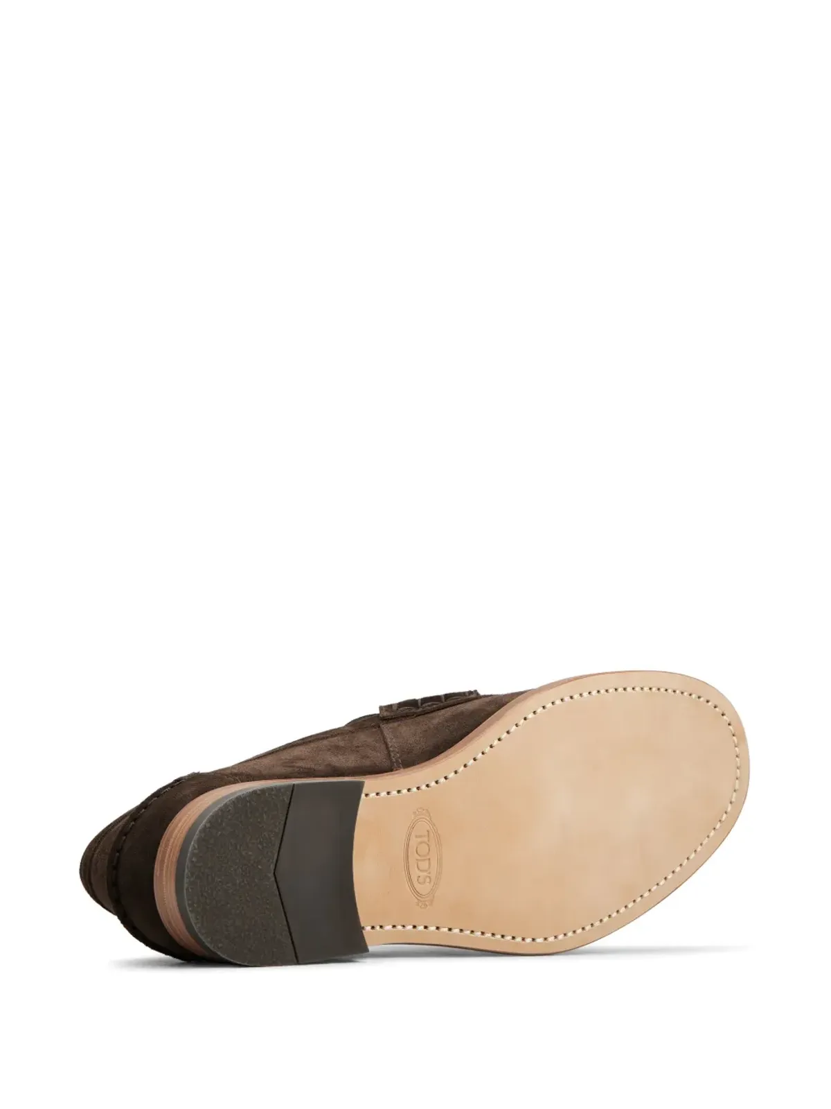 Tod's ロゴデボスド スエード ローファー - 画像5