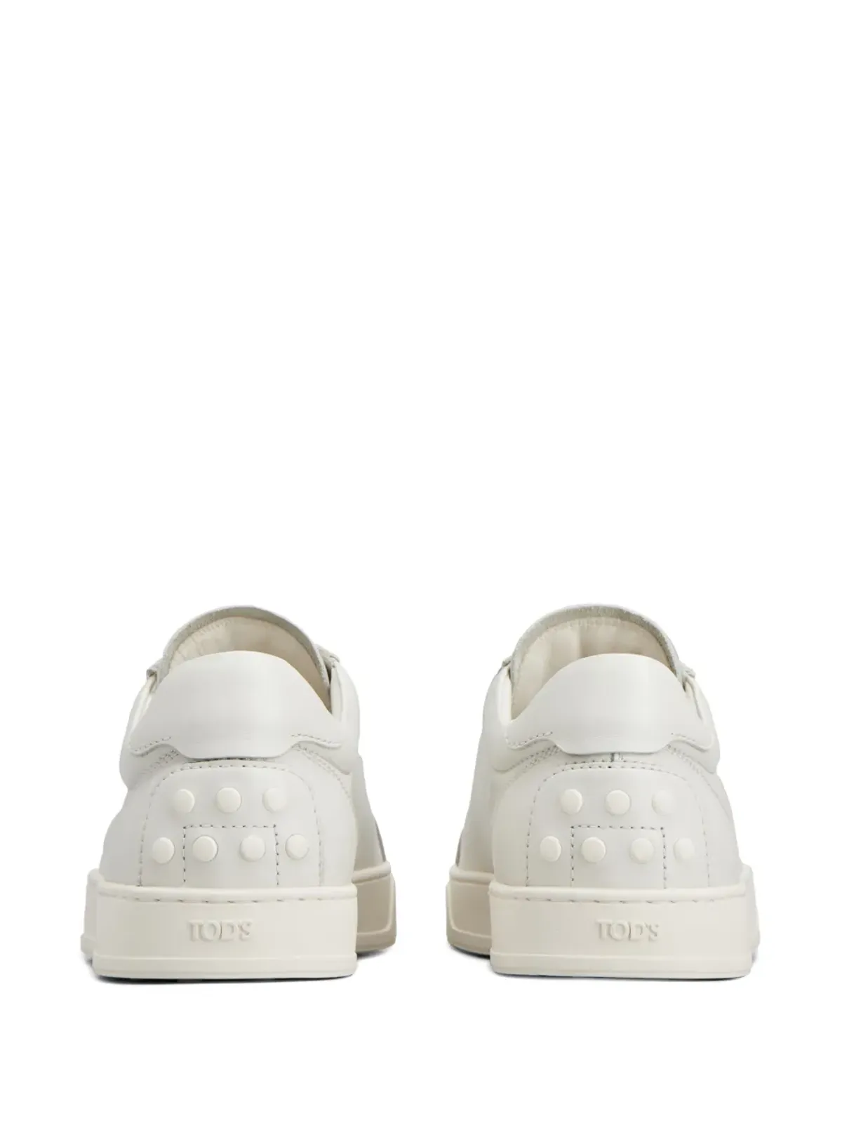 Tod's スタッズドレースアップスニーカー - White - 画像3