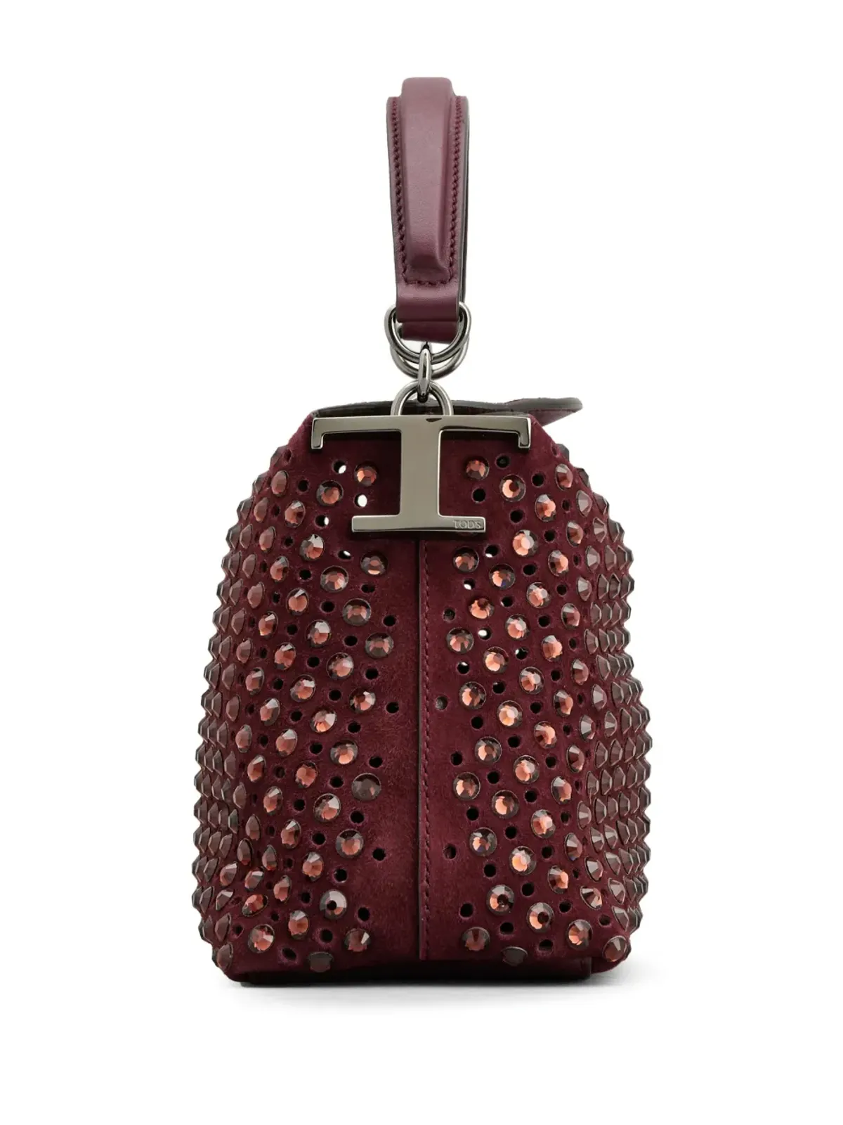 Tod's ロゴプレート付き レザートートバッグ - 画像2