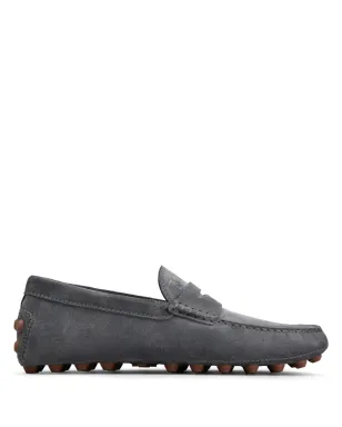 Tod's Gommino Macro レザー ドライビングシューズ - Grey - サムネイル1