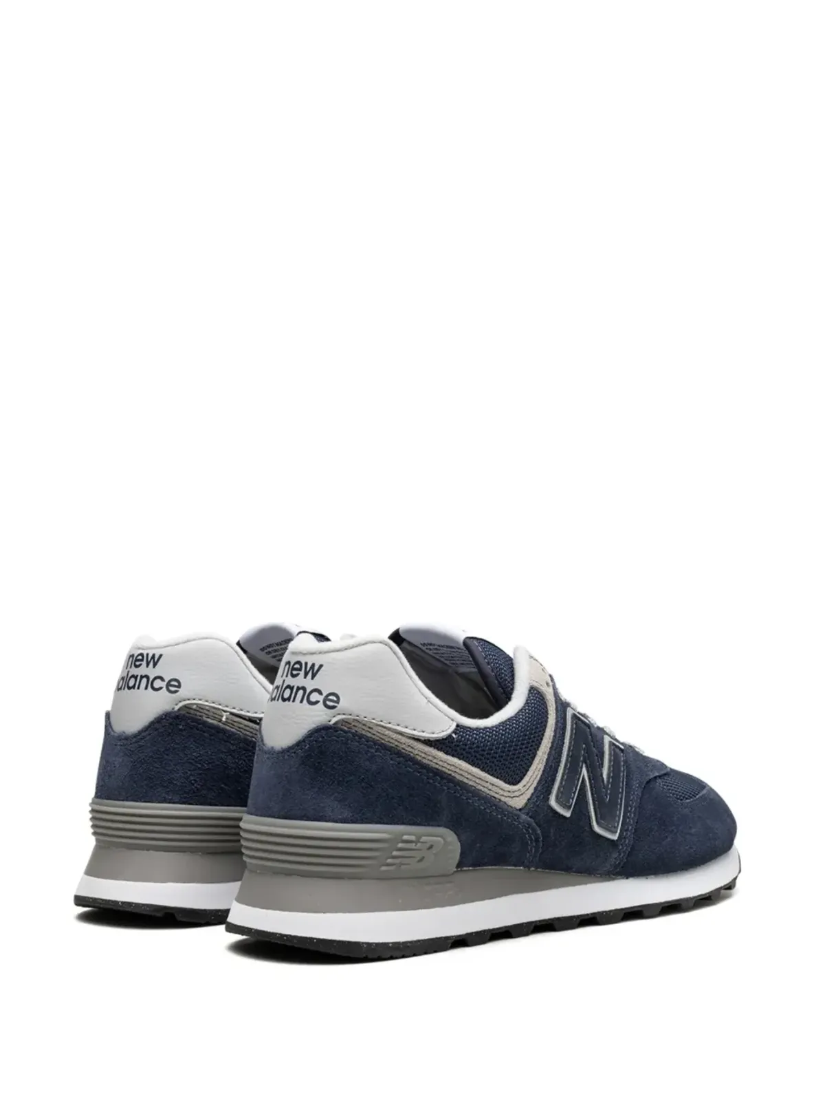 New Balance 574 ロゴパッチ スエード スニーカー - 画像3