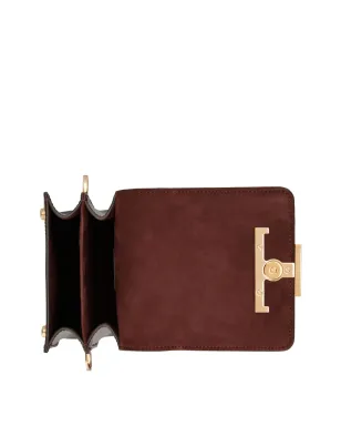 Tod's マイクロT Timeless パテント クロスボディバッグ - ブラウン - サムネイル3