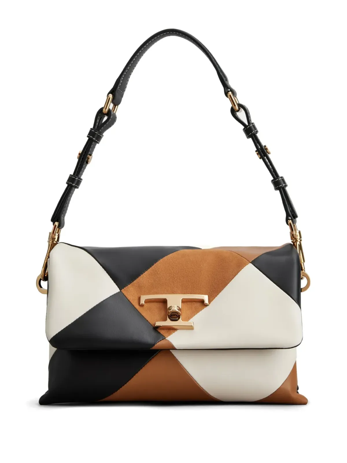 Tod's T Timeless パッチワークショルダーバッグ - 画像1