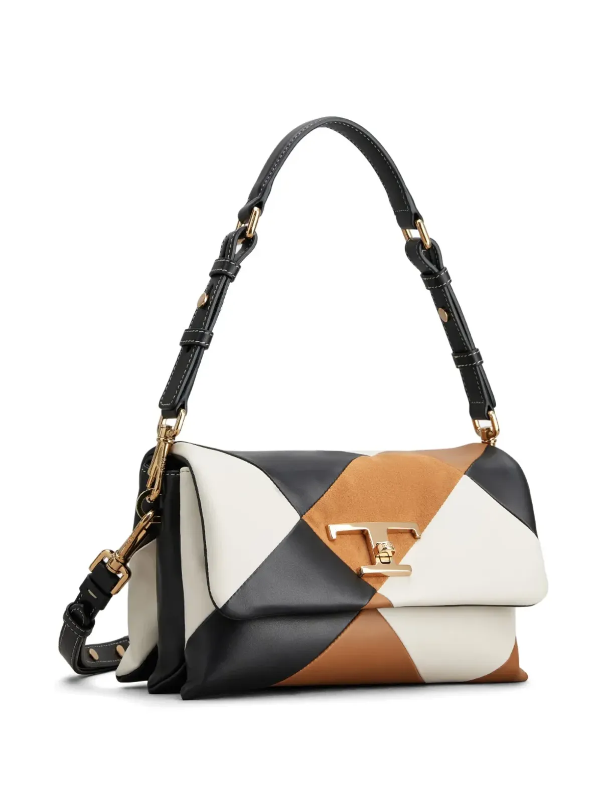 Tod's T Timeless パッチワークショルダーバッグ - 画像3