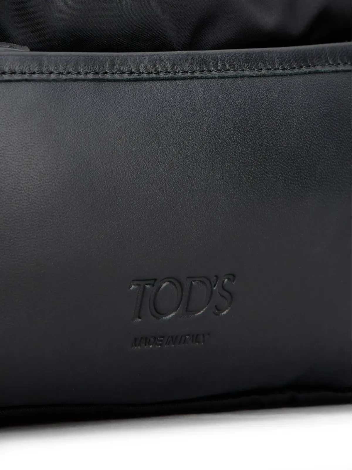 Tod's ロゴエンボスレザー クラッチバッグ - 画像5