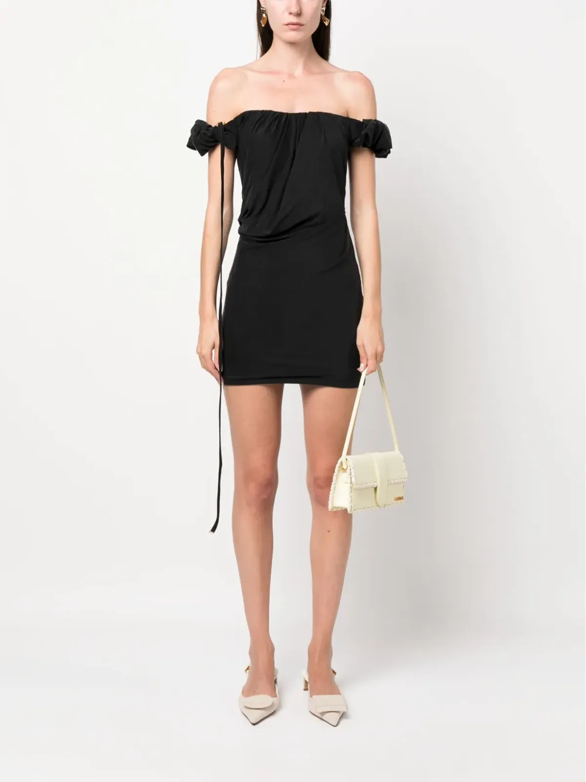 Jacquemus La Robe Ciceri draped minidress - 画像2
