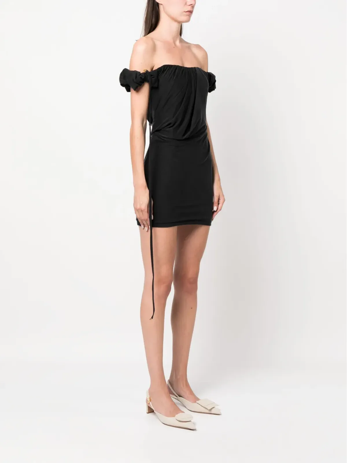 Jacquemus La Robe Ciceri draped minidress - 画像3