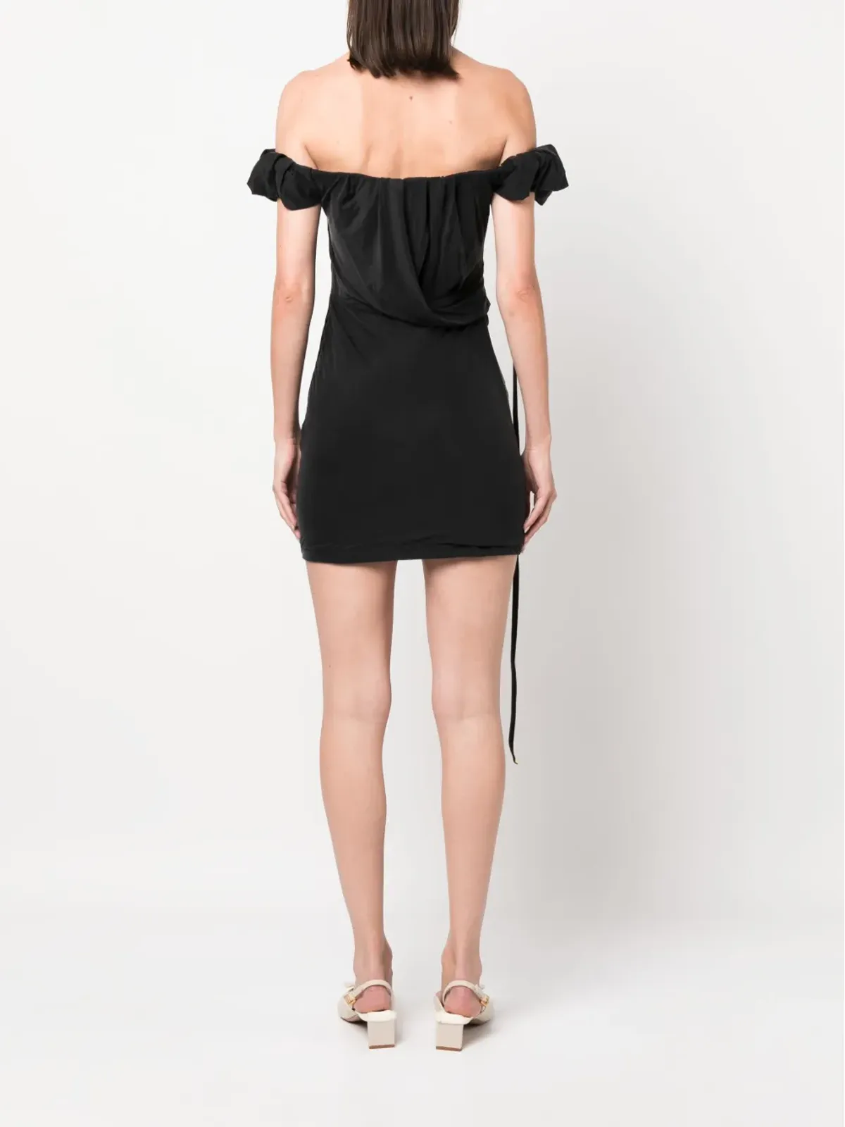 Jacquemus La Robe Ciceri draped minidress - 画像4