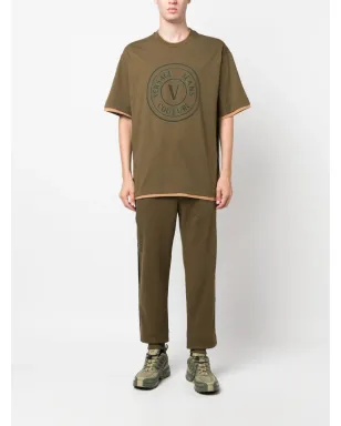 Versace Jeans Couture ロゴテープディテール コットン トラックパンツ - グリーン - サムネイル2