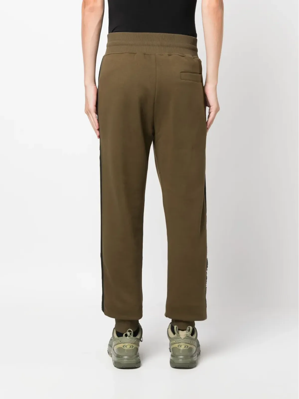 Versace Jeans Couture ロゴテープディテール コットン トラックパンツ - グリーン - 画像4
