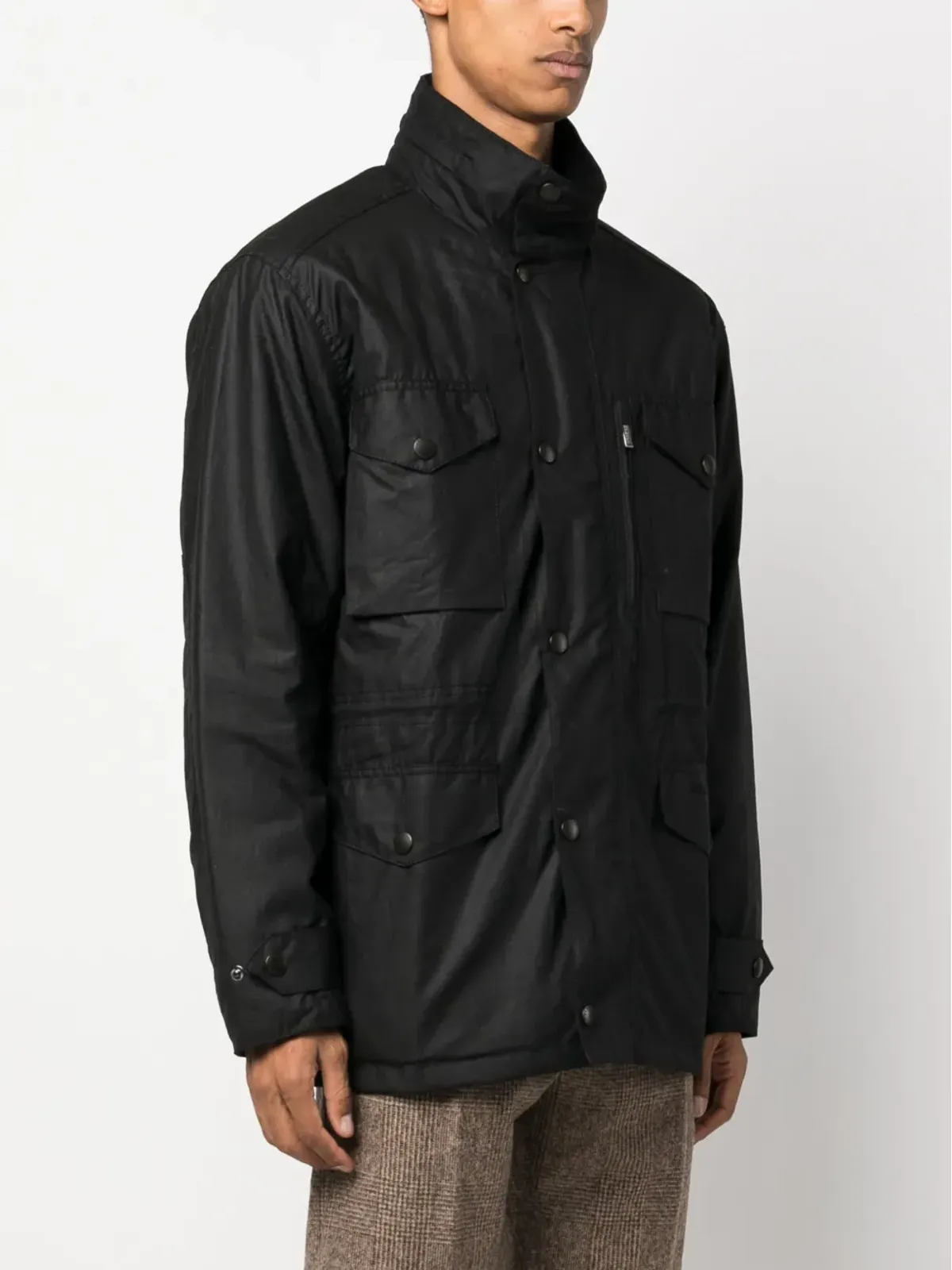 Barbour サッパー ワックスフィニッシュ ジャケット - 画像3