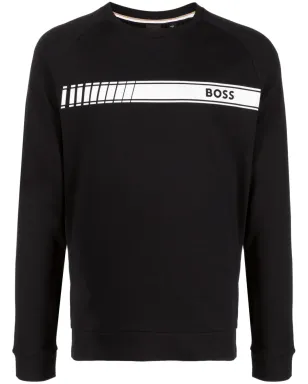 BOSS オーセンティック コットン スウェットシャツ ブラック - サムネイル1
