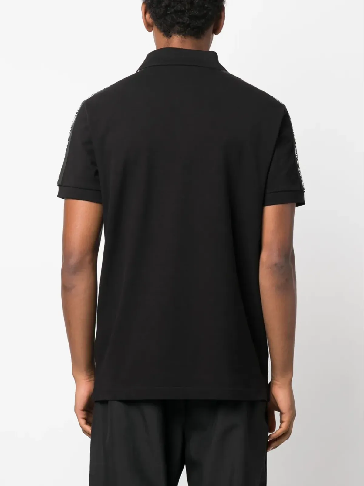 Versace Jeans Couture ロゴテープ付き コットン ポロシャツ - 画像4