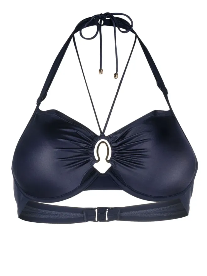Marlies Dekkers Marlies Dekkers パッド入りプッシュアップビキニトップ ブルーの商品画像