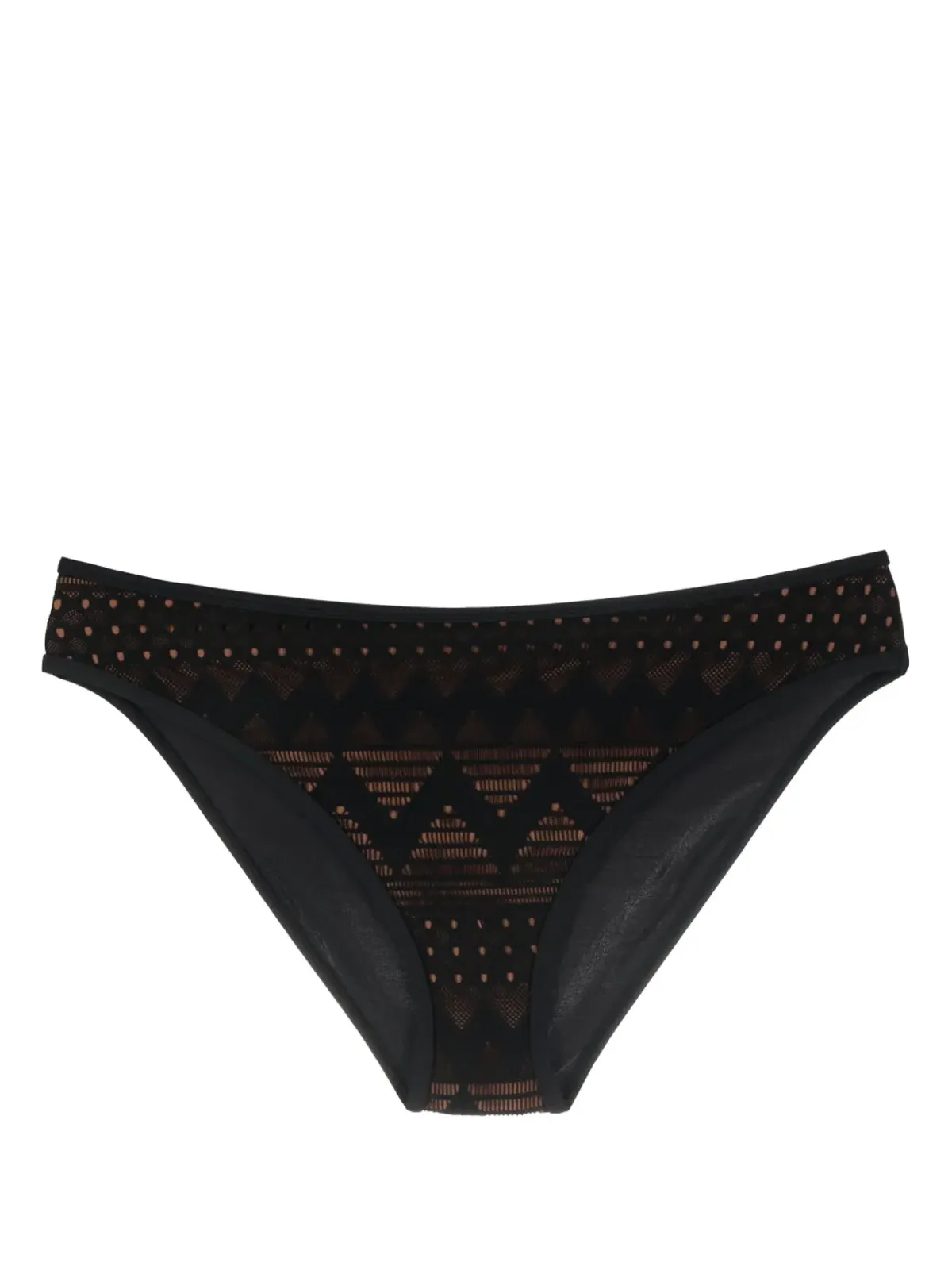 Marlies Dekkers ドルチェ・ヴィータ メッシュディテール ビキニボトムス ブラック - 画像1