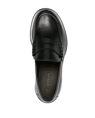 Lanvin ペニーローファー レザー ローファー - ブラック - サムネイル4