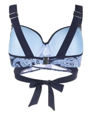 Marlies Dekkers Cache Coeur ペイズリープリントビキニトップ ブルー - サムネイル2