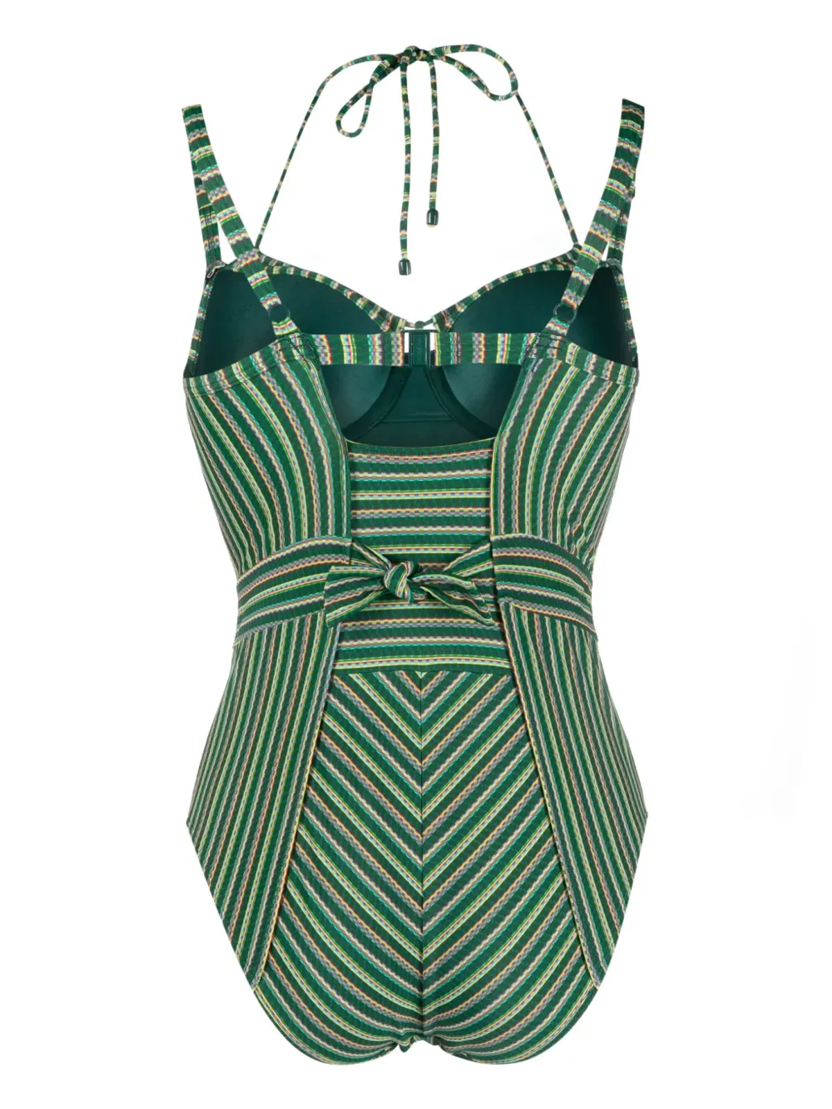 Marlies Dekkers ホリ ヴィンテージ ストライプ パッド入り ワンピース水着 - グリーン - 画像2