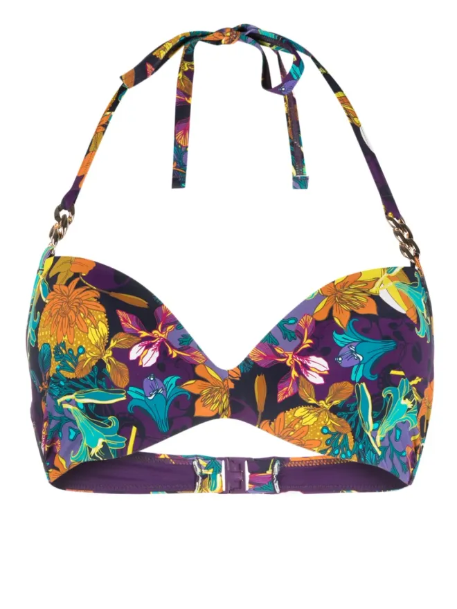 Marlies Dekkers Marlies Dekkers アカプルコ花柄プリントビキニトップ - パープルの商品画像