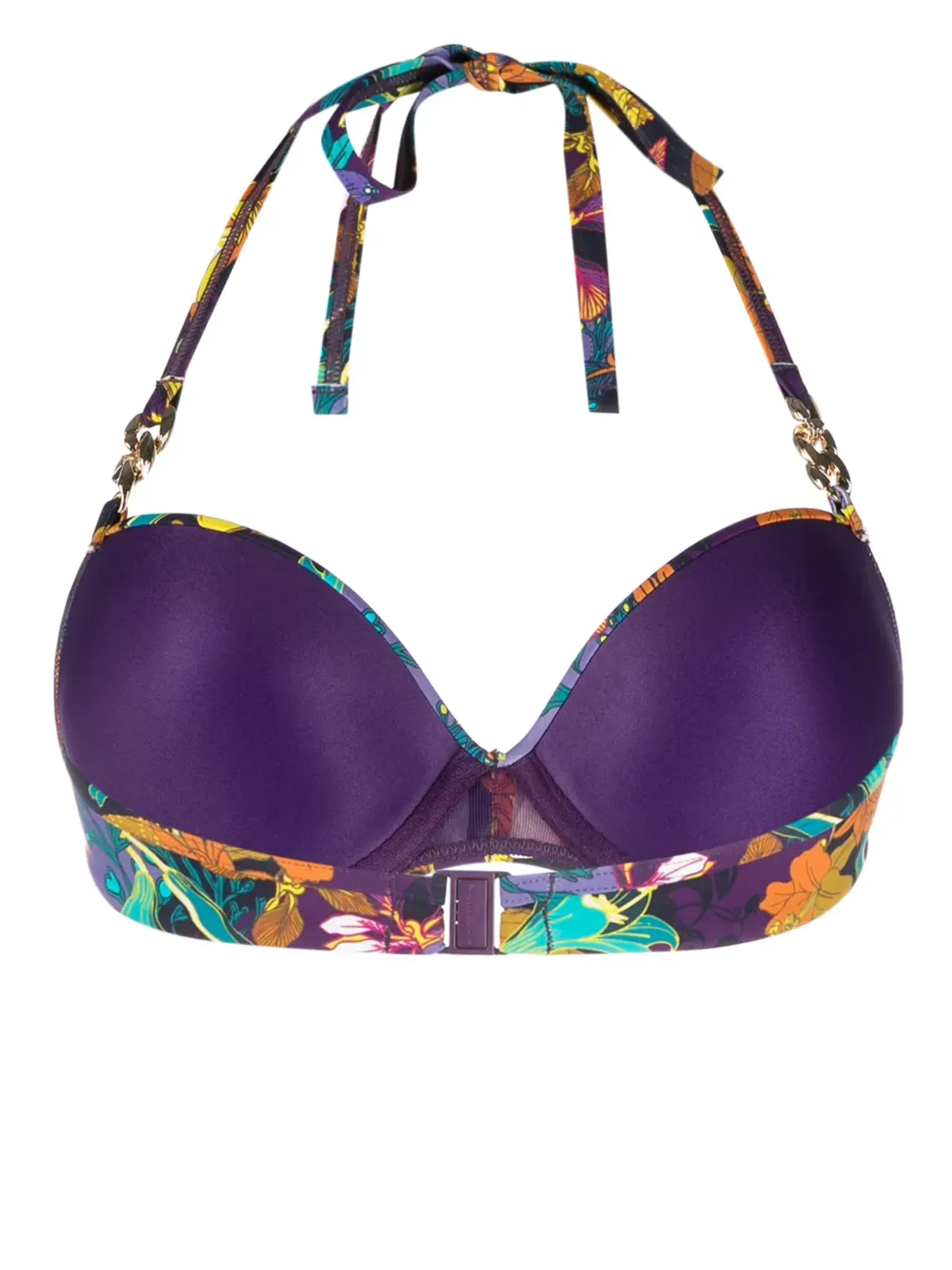 Marlies Dekkers アカプルコ花柄プリントビキニトップ - パープル - 画像2