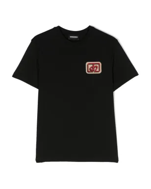 DSQUARED2 KIDS ロゴパッチ コットン Tシャツ - サムネイル1