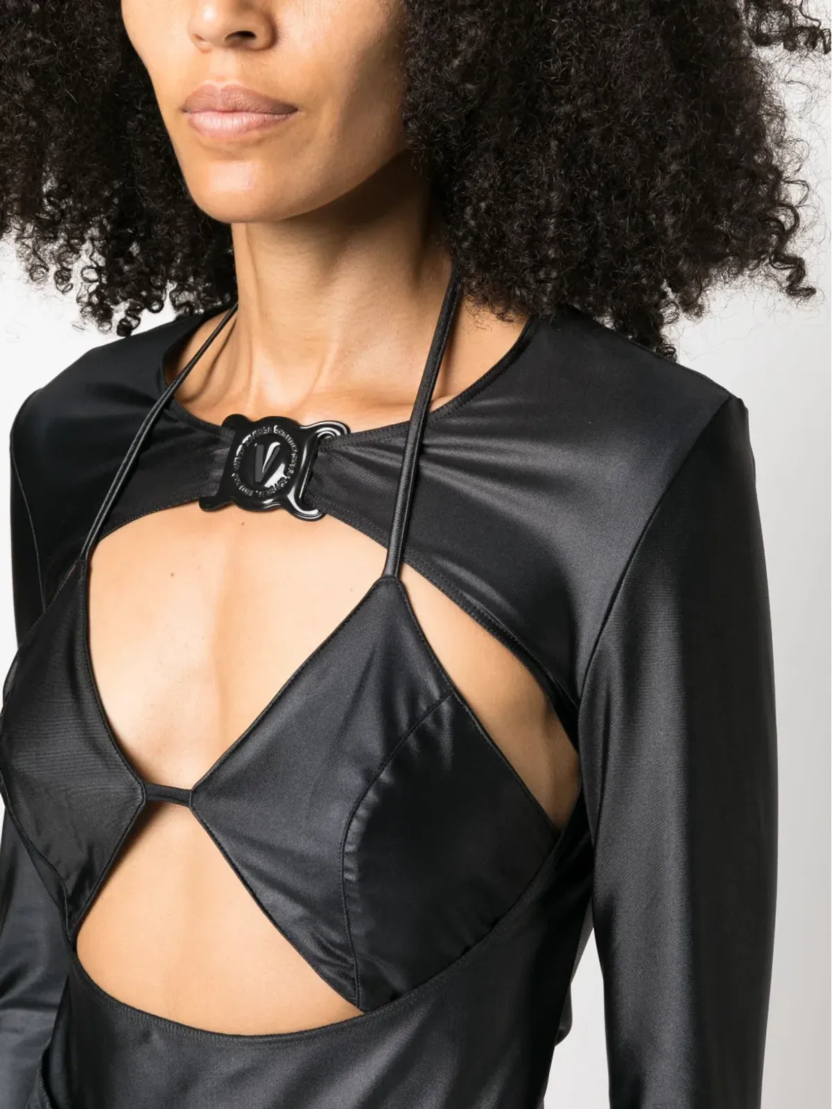 Versace Jeans Couture ロゴプレート カットアウトトップ - 画像5