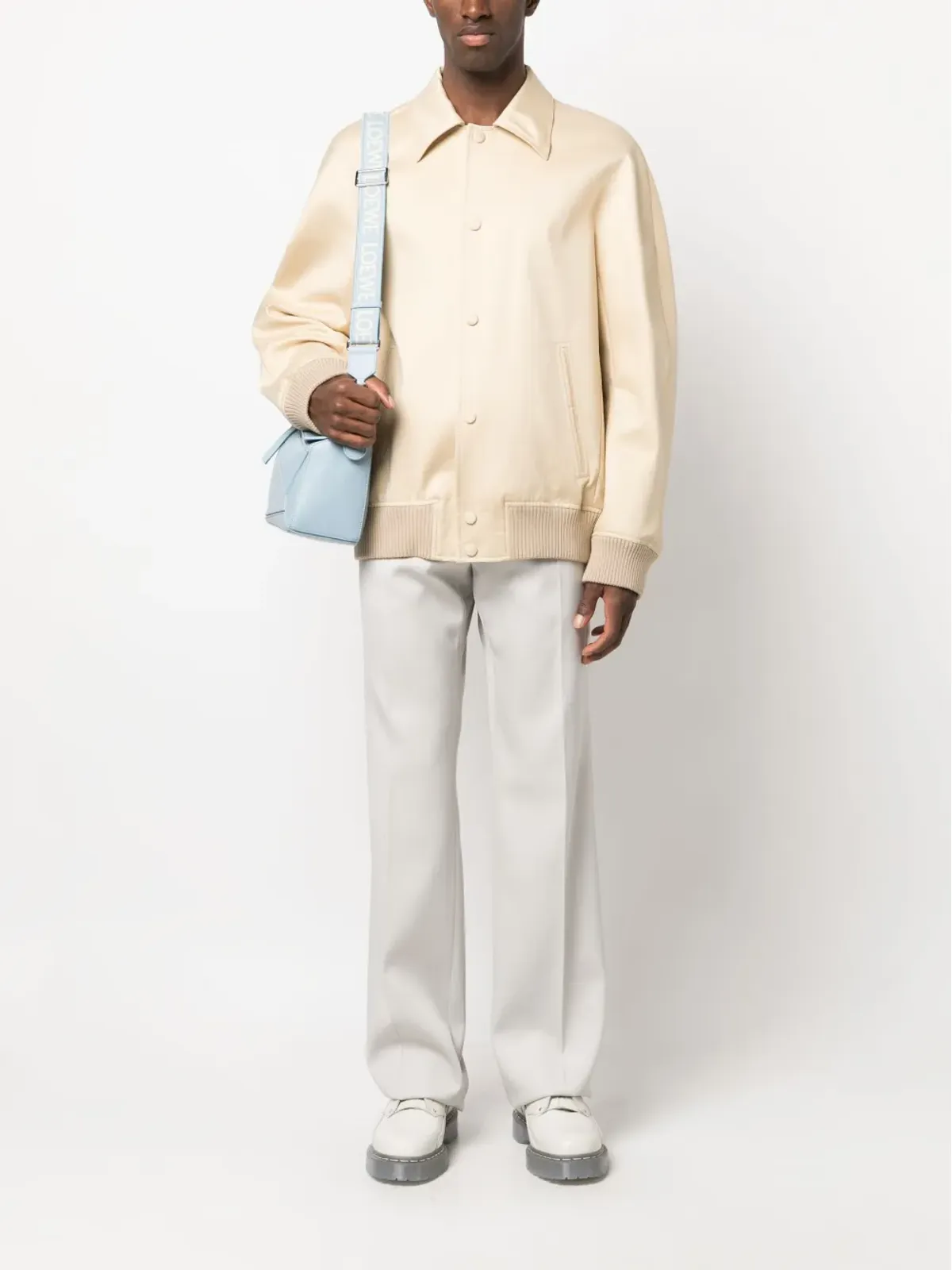 Lanvin ポインテッドカラー ボンバー ジャケット - 画像2