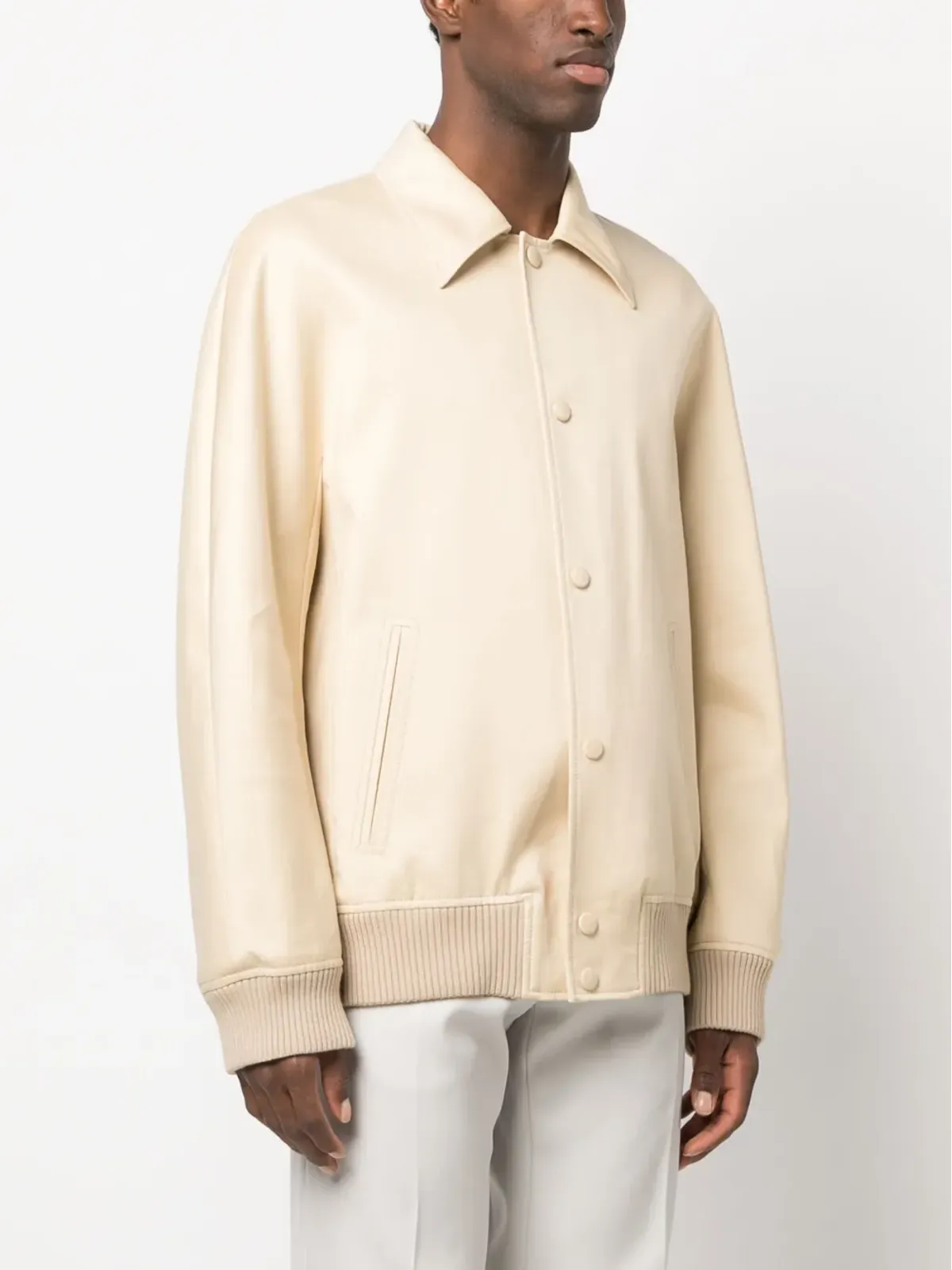 Lanvin ポインテッドカラー ボンバー ジャケット - 画像3