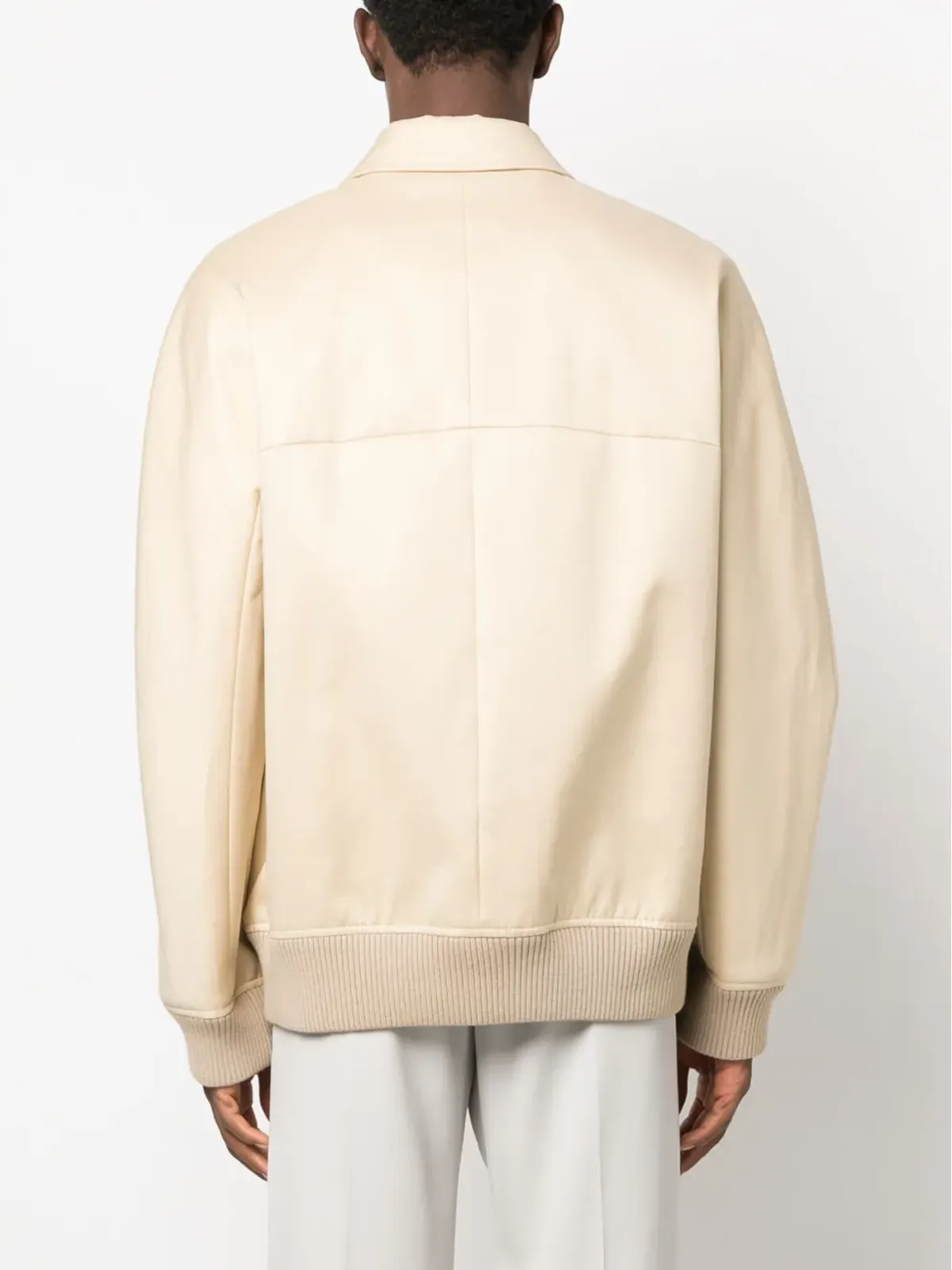 Lanvin ポインテッドカラー ボンバー ジャケット - 画像4