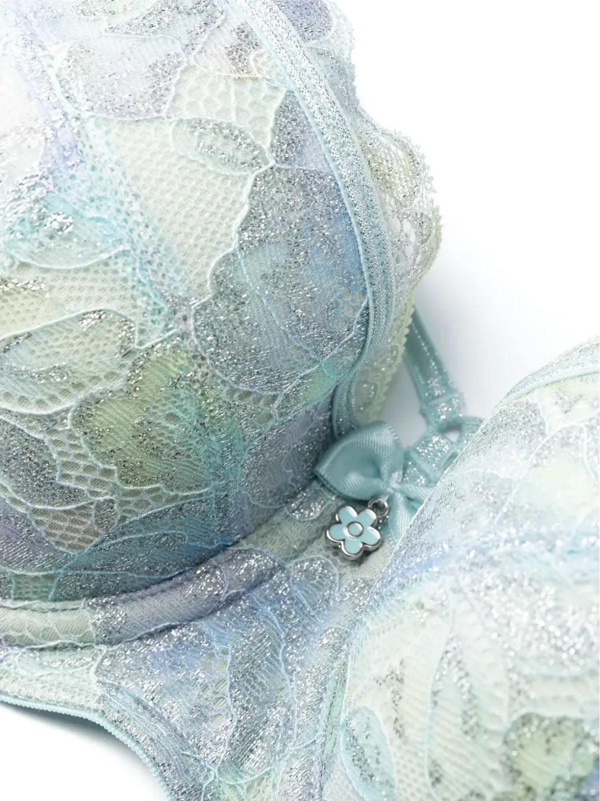Marlies Dekkers フローラルレースのパッド入りバルコニーブラ - ブルー - 画像3